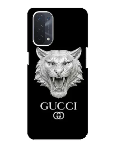 Чехол для OPPO A54 (5G) с картинкой «Gucci — серебряный лев» Чехол для OPPO A54 (5G) с картинкой «Gucci — серебряный лев»