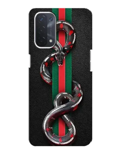 Чехол для OPPO A54 (5G) с картинкой «Gucci — змея на полосе» Чехол для OPPO A54 (5G) с картинкой «Gucci — змея на полосе»