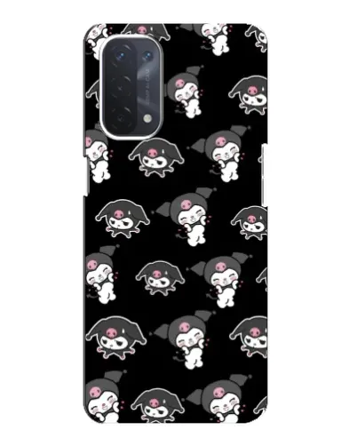 Чехол для OPPO A54 (5G) с картинкой «Черный паттерн Kuromi» Чехол для OPPO A54 (5G) с картинкой «Черный паттерн Kuromi»
