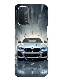 Чехол для OPPO A54 (5G) с картинкой «BMW в свете фар»
