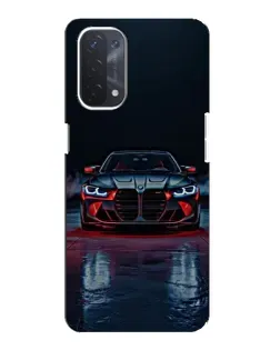 Чехол для OPPO A54 (5G) с картинкой «BMW на мокрой дороге»