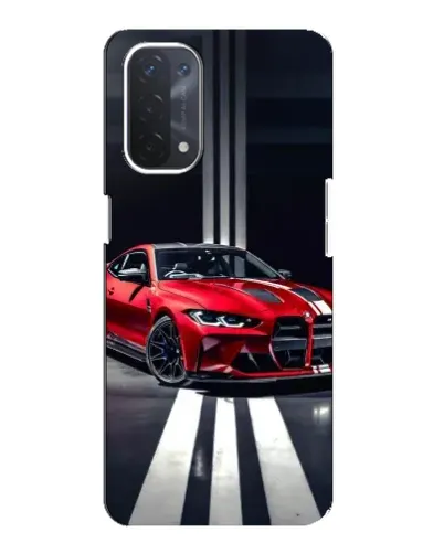 Чехол для OPPO A54 (5G) с картинкой «Красная BMW на дороге» Чехол для OPPO A54 (5G) с картинкой «Красная BMW на дороге»