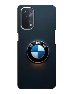 Чехол для OPPO A54 (5G) с картинкой «Логотип BMW — минимализм»
