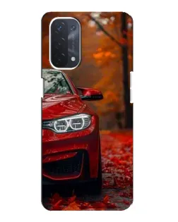 Чехол для OPPO A54 (5G) с картинкой «Осенняя BMW M4»