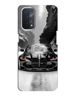 Чехол для OPPO A54 (5G) с картинкой «BMW — акварельный дрифт»