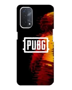 Чехол для OPPO A54 (5G) с картинкой «Яркий логотип PUBG»