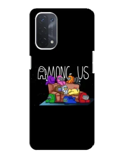 Чехол для OPPO A54 (5G) с картинкой «Логотип Among Us» Чехол для OPPO A54 (5G) с картинкой «Логотип Among Us»