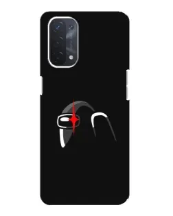 Чехол для OPPO A54 (5G) с картинкой «Among Us шлем»
