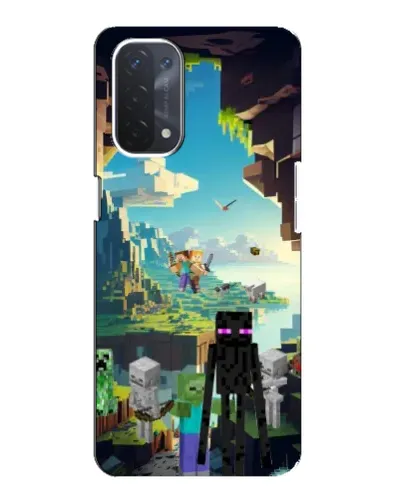 Чехол для OPPO A54 (5G) с картинкой «Эндермен в лесу» Чехол для OPPO A54 (5G) с картинкой «Эндермен в лесу»