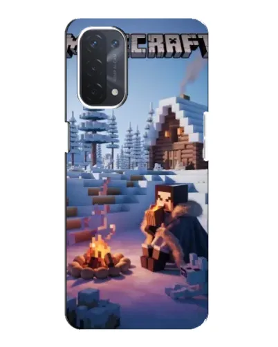 Чехол для OPPO A54 (5G) с картинкой «Зимний Minecraft» Чехол для OPPO A54 (5G) с картинкой «Зимний Minecraft»