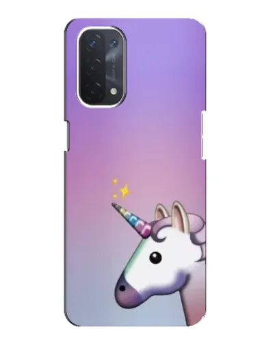 Чехол для OPPO A54 (5G) с картинкой «Единорог градиент»