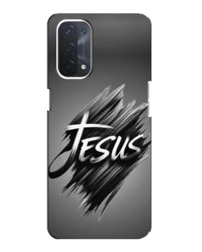 Чехол для OPPO A54 (5G) с картинкой «Надпись Jesus Graffiti»