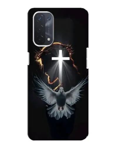Чехол для OPPO A54 (5G) с картинкой «Голубь и Свет»