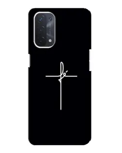 Чехол для OPPO A54 (5G) с картинкой «Тонкий крест»