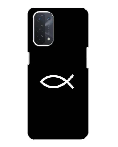 Чехол для OPPO A54 (5G) с картинкой «Символ рыбы Jesus» Чехол для OPPO A54 (5G) с картинкой «Символ рыбы Jesus»