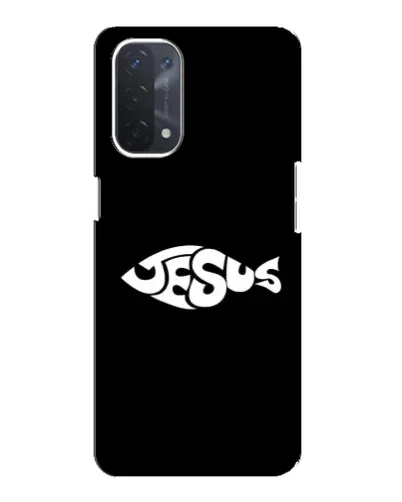 Чехол для OPPO A54 (5G) с картинкой «Рыба Jesus» Чехол для OPPO A54 (5G) с картинкой «Рыба Jesus»