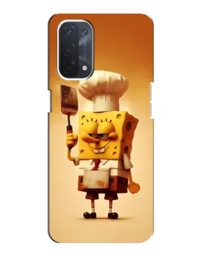 Чехол для OPPO A54 (5G) с картинкой «Губка Боб повар» Чехол для OPPO A54 (5G) с картинкой «Губка Боб повар»