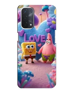 Чехол для OPPO A54 (5G) с картинкой «Губка Боб Патрик»