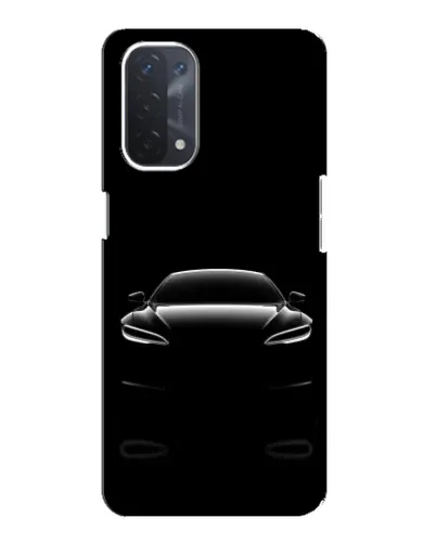 Чехол для OPPO A54 (5G) с картинкой «Силуэт Tesla Night»