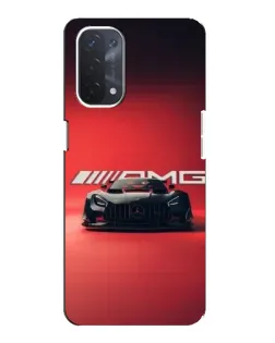 Чехол для OPPO A54 (5G) с картинкой «Mercedes AMG — красная линия»