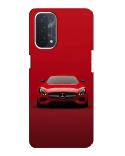 Чехол для OPPO A54 (5G) с картинкой «Красный Mercedes AMG»