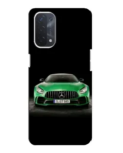 Чехол для OPPO A54 (5G) с картинкой «Mercedes — неоновый лого»