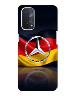 Чехол для OPPO A54 (5G) с картинкой «Mercedes — флаг Германии»
