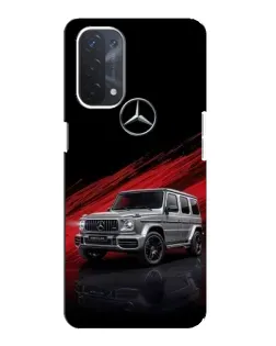 Чехол для OPPO A54 (5G) с картинкой «Mercedes G-Class красный»