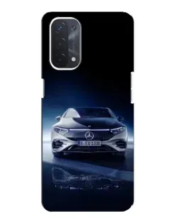Чехол для OPPO A54 (5G) с картинкой «Ночной Mercedes EQ»
