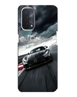 Чехол для OPPO A54 (5G) с картинкой «Гоночный Mercedes AMG»