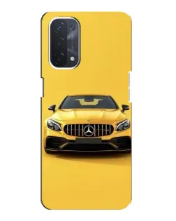Чехол для OPPO A54 (5G) с картинкой «Желтый Mercedes GT»