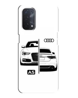 Чехол для OPPO A54 (5G) с картинкой «Audi — контрастный дизайн» Чехол для OPPO A54 (5G) с картинкой «Audi — контрастный дизайн»