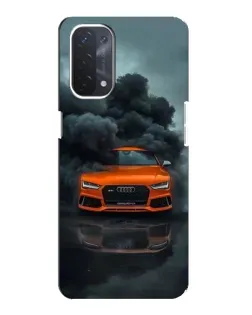 Чехол для OPPO A54 (5G) с картинкой «Audi в облаках дыма» Чехол для OPPO A54 (5G) с картинкой «Audi в облаках дыма»