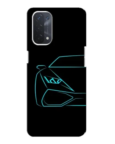 Чехол для OPPO A54 (5G) с картинкой «Голубой силуэт Lamborghini» Чехол для OPPO A54 (5G) с картинкой «Голубой силуэт Lamborghini»