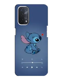Чехол для OPPO A54 (5G) с картинкой «Музыкальный Stitch»