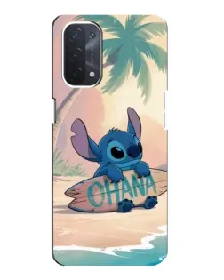 Чехол для OPPO A54 (5G) с картинкой «Стич на серфе»