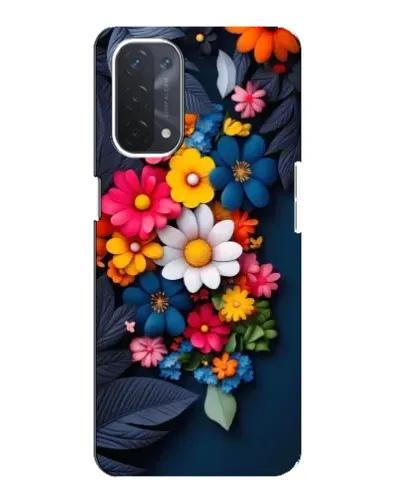 Чехол для OPPO A54 (5G) с картинкой «Цветочная феерия»