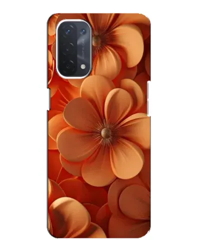 Чехол для OPPO A54 (5G) с картинкой «Оранжевый макро цветок»
