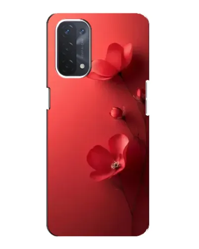 Чехол для OPPO A54 (5G) с картинкой «Маковые соцветия»