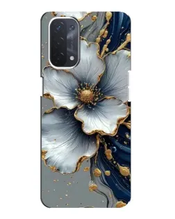 Чохол для OPPO A54 (5G) з картинкою «Біла квітка та золотий флюїд» Чохол для OPPO A54 (5G) з картинкою «Біла квітка та золотий флюїд»