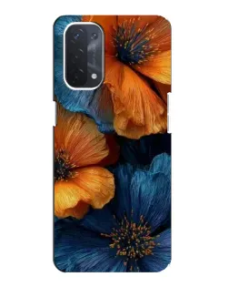 Чохол для OPPO A54 (5G) з картинкою «Яскрава синьо-помаранчева флора» Чохол для OPPO A54 (5G) з картинкою «Яскрава синьо-помаранчева флора»
