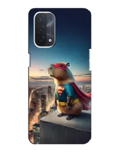 Чехол для OPPO A54 (5G) с картинкой «Капи-мен супергерой»