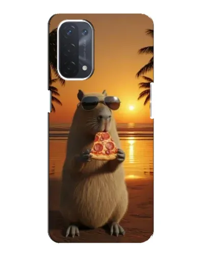 Чехол для OPPO A54 (5G) с картинкой «Капибара с пиццей» Чехол для OPPO A54 (5G) с картинкой «Капибара с пиццей»
