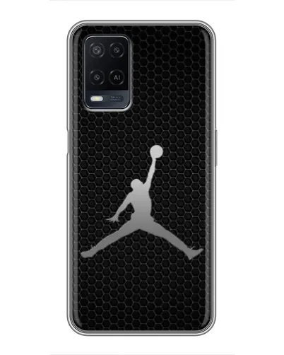 Чехол для OPPO A54 с картинкой «Jordan Dark Carbon»