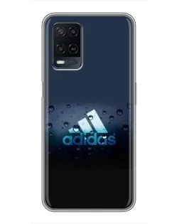 Чехол для OPPO A54 с картинкой «Adidas Water Drops»