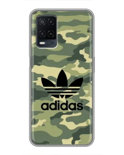 Чехол для OPPO A54 с картинкой «Милитари стиль Adidas»
