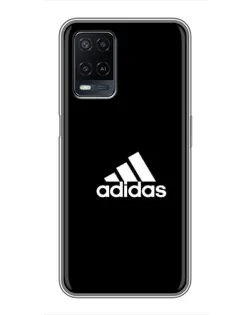 Чехол для OPPO A54 с картинкой «Черная классика Adidas»