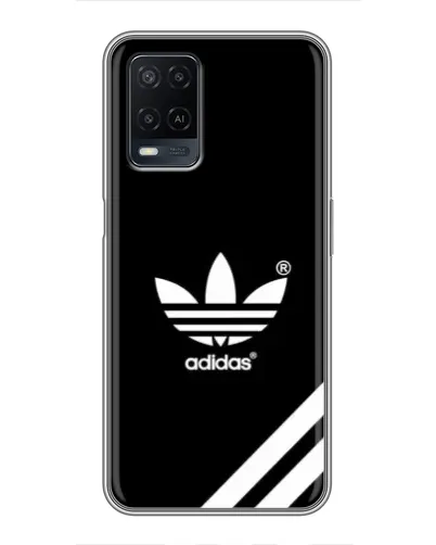 Чехол для OPPO A54 с картинкой «Adidas с диагональными полосами»