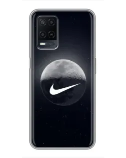 Чехол для OPPO A54 с картинкой «Nike в стиле граффити»