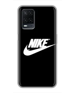Чехол для OPPO A54 с картинкой «Мазки краски Nike»
